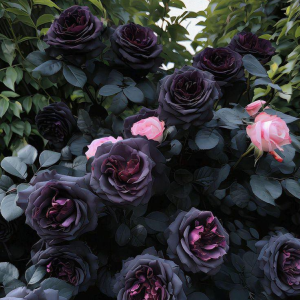 Роза Черная купить по цене от 450р. в интернет-магазине «Посадика» с доставкой почтой в в Обнинске и по всей России – [изображение №1].